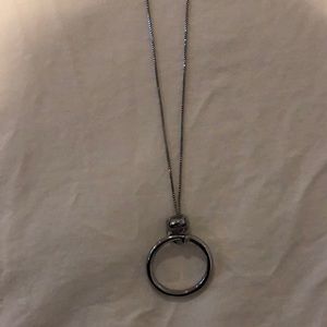 Silver knot necklace